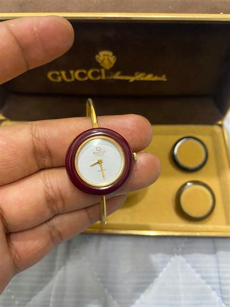 vintage changeable gucci watch